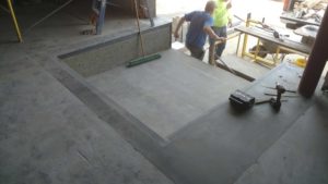 Dock leveler replacement project for American Containers, Plymouth, IN (completed concrete)