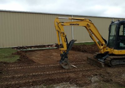 Truck dock door ramp (before)