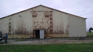 Steel Building Restoration in Bremen, IN (Before Construction)