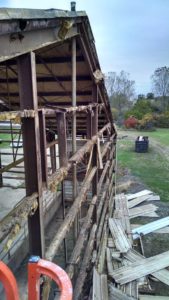 Steel Building Framework before construction
