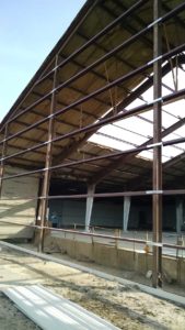 Steel Building Completed framework construction