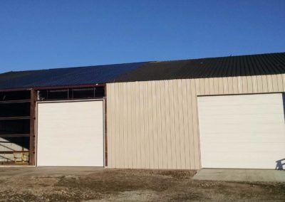 Steel Building overhead door frame addition Bremen, IN (Completed)