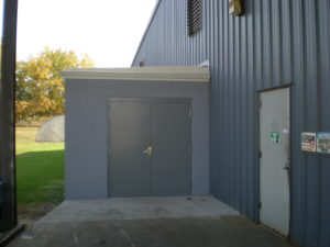 Masonry air compressor room built for AAA Tool & Die, South Bend, IN