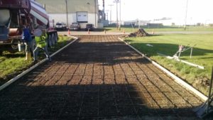 Concrete drive replacement for Joe Martin Rentals, LLC Bremen, IN (before)