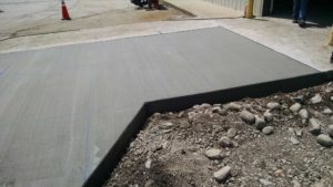 Pouring concrete for AEP, South Bend, IN (after)