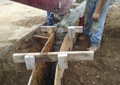 Concrete Curb for Speedway, South Bend, IN (Before)