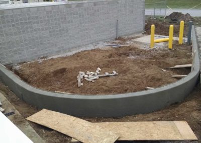 Concrete Curb for Speedway, South Bend, IN (during construction)