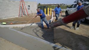 Concrete Curb for Speedway, South Bend, IN (during construction)