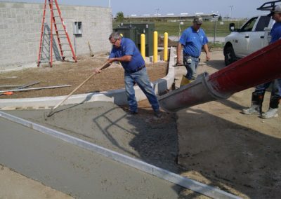Concrete Curb for Speedway, South Bend, IN (during construction)
