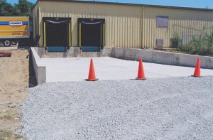 Truck dock ramp, truck dock door and truck dock levelers for Maax Glass, Bremen, IN