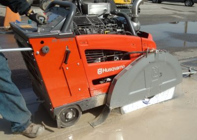 Street Cut in South Bend Indiana 75 HP Flat Saw